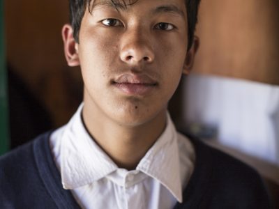 Ngima Dorji Sherpa, 16, at Chaurikharkar High School, in Chaurikharkar, Nepal. The school sustained significant damage during the 2015 earthquakes and the Himalayan Trust has committed $200,000 to help rebuild the school. The Himalayan Trust, which established the school in 1964 also pays the salary of three teachers and provides stationery, teacher training and offers scholarships to the students. The Himalayan Trust supports 63 schools in the Solukhumbu district, including this one in Chaurikharkar. Picture taken on February 20th, 2016.